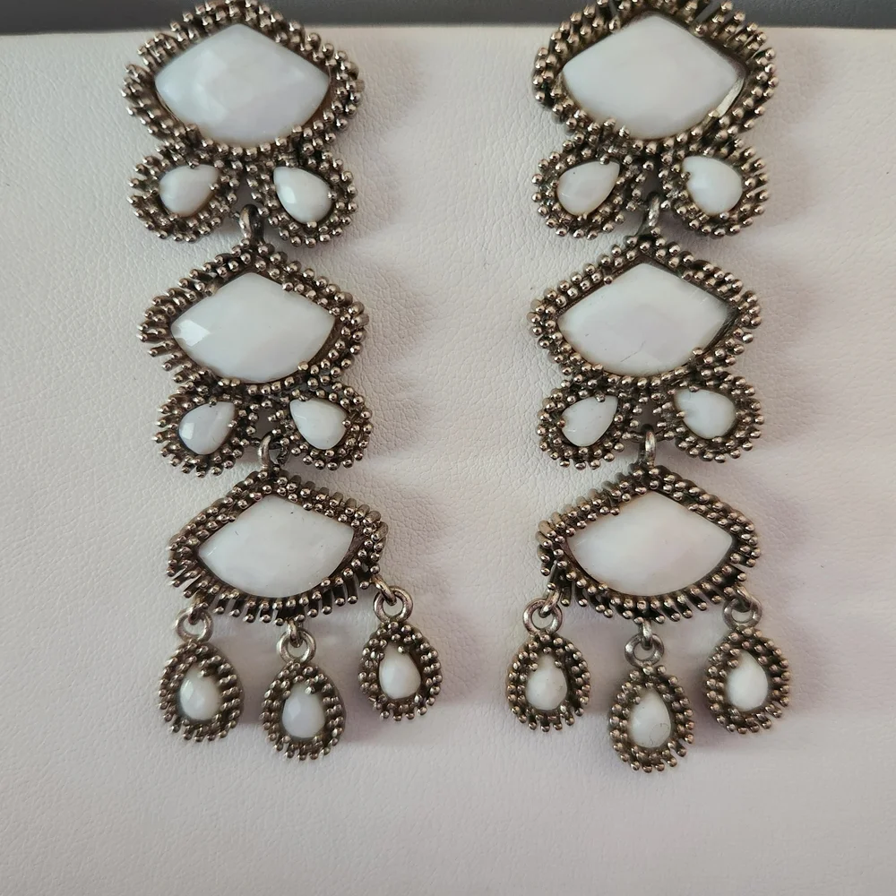 🌸RARE🌸 Vintage Kendra Scott Zoe Statement Earrings - Picture 4 of 6